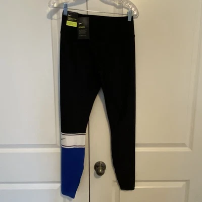 Pantalón de entrenamiento Nike Dri-Fit POWER VICTORIA ajuste ajustado tiro medio #AQ3544-014 - pequeño Foto 1 de 4