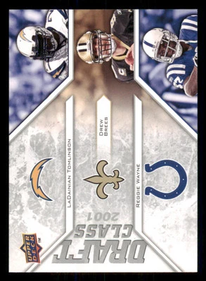 2009 Upper Deck Draft Edition #293 LaDainian Tomlinson/Drew Brees/Reggie Wayne - Image 1 of 2