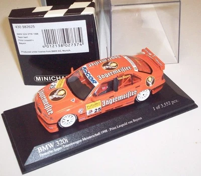 MINICHAMPS 1/43 430982625 BMW 320i STW 1998 #25 Prinz Leopold v. Bayern 3552 Pcs - Immagine 1 di 4