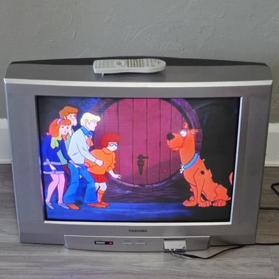 Toshiba CRT TV 27" 27A45 Curved w/ Remote Retro Gaming 2005 - Tested & Working - Image 1 of 4