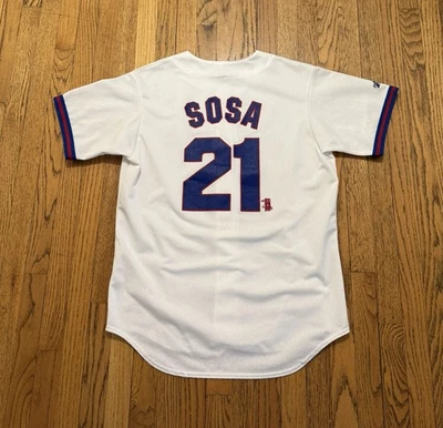 Camiseta de béisbol vintage de los Chicago Cubs para hombre grande MLB Sammy Sosa años 90 hecha en EE. UU. Foto 1 de 4