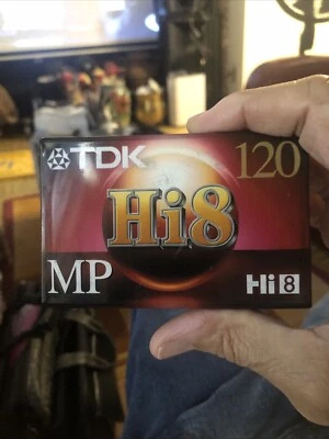 Vídeo cassete TDK Hi8 120 MP - Preto (P6-120H8MP) Novo em folha - Imagem 1 de 3