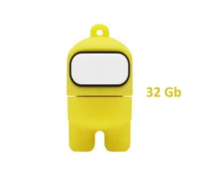 Chiavetta Usb Pen Drive Personaggio Among Us 32 Gb Colore Giallo - Foto 1 di 1