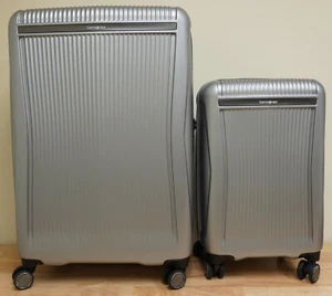 Samsonite Blackstone Silver 2-piece Hardside Expandable Spinner Luggage Set - Picture 1 of 5