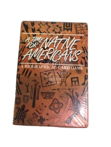 1993 A TIME FOR NATIVE AMERICANS Biographical Card Game ARISTOPLAY New SEALED - Picture 1 of 4