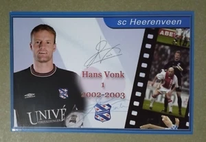 FiFA'1998+2002 SOUTH AFRiCA 'A' # 1 HANS VONK-HAND SIGNED CLUB PHOTO - Picture 1 of 1