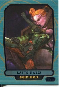 Star Wars Galactic Files 2 Blue Parallel Base Card #585 Latts Razzi