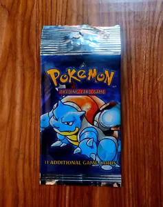 Pokemon TCG Base Set 1999 Empty Wrapper Pack "Blastoise Cover" # 2 - Picture 1 of 3