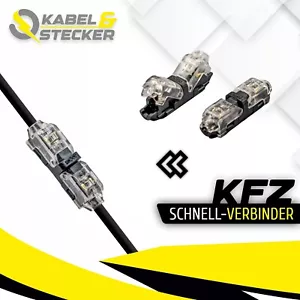 2x KFZ Auto H-Kabelverbinder 1-Polig Signal Verbindung Steckverbinder Modellbau - Bild 1 von 2
