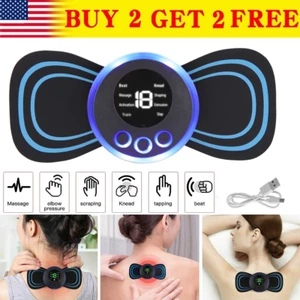 USB Electric Portable Neck Massager Back Full Body Stimulator Pain Relief  - Picture 1 of 12