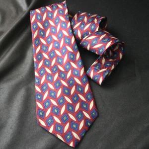 Corbata de jacquard floral de seda con patrón de diamantes Chanel - Imagen 1 de 3