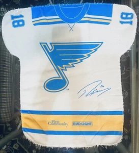 St Louis Blues 2022 Playoff Game 4 Robert Thomas Rally Towel SGA 05/23/2022 - Picture 1 of 2