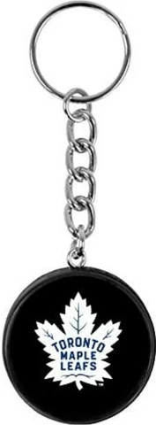 Toronto Maple Leafs Mini Hockey Puck Team Logo Keychain Cover