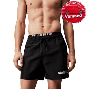 Calvin Klein Herren Badeshorts Badehose Medium Double Mittellang Gr. S - Bild 1 von 5