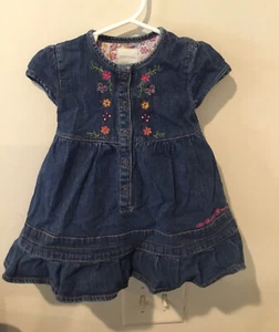 Adorable Infant Girls Guess Denim Dress Sz 18 Months - Picture 1 of 5