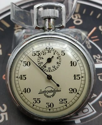 Vintage STOPWATCH USSR ☭ Zlatoust 1954 Mechanical Retro Sport 50's Soviet Union - Image 1 of 4