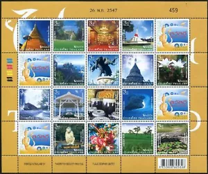 Thailand 2158 at sheet, MNH. Unseen Tourist Attractions, 2004 Monuments & views. - Picture 1 of 1