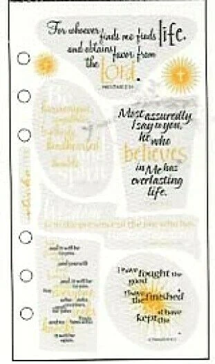 Life God Lord Believe Spirit Kind Humble Christian Scripture True Faith Stickers - Image 1 of 1