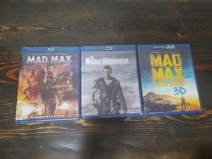 Mad Max +The Road Warrior + Mad Max Fury Road 3D (Blu-Ray) Lot Furiosa OOP HTF - Picture 1 of 6