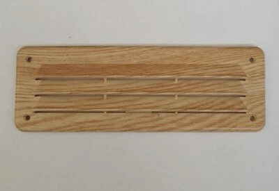 VECAMCO GRIGLIA GRATA DI VENTILAZIONE AERAZIONE IN ABS EFFETTO LEGNO FAGGIO 230X80 MM