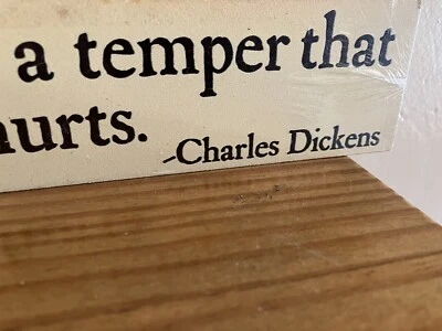 Letrero de placa de pared de madera Danielson Designs EE. UU. Charles Dickens Have A Heart... NUEVO Foto 1 de 4