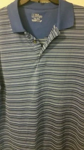 Camisa de golf estilo polo PGA TOUR AZUL Y BLANCA TALLA XXL MANGA CORTA - Imagen 1 de 3