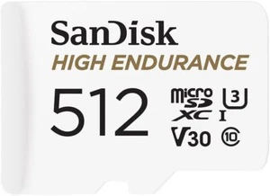 Sandisk Micro SD High Endurance Flash Memory Card(SDSQQNR) 512GB - Photo 1/3