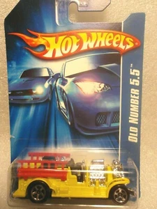HOT WHEELS emitido 2007, número antiguo 5,5 amarillo camión de bomberos .0718 - Imagen 1 de 2