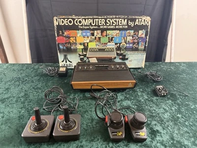 Atari 2600 Console Original 6 switch Console In Box Joystick game WORKING lot - Image 1 of 4