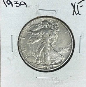 1939 WALKING LIBERTY SILBER HALF DOLLAR ~ VZ ~ SCHÖNE MÜNZE ~ - Bild 1 von 2