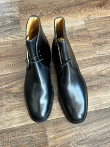 BOTAS GEORGE TALLA 7S CORTE ESTRECHO HECHAS EN INGLATERRA CUERO NEGRO NUEVAS - Imagen 1 de 6