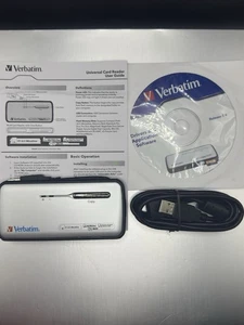 Verbatim Universal USB 2.0 Flash Memory Card Reader Plug & Play Compact - Picture 1 of 2