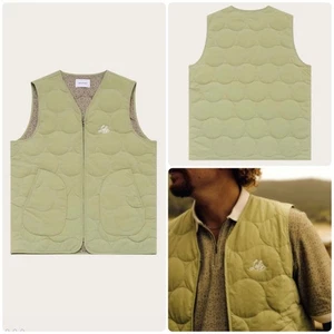 NEW Left of Field Golf Audley Padded Golf Vest in Sage Green Sz L Golf Course - Picture 1 of 13