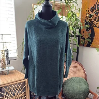 Free People Evergreen Ottoman Pullover Funnel Neck Slouchy Tunic Sweater - Image 1 of 4