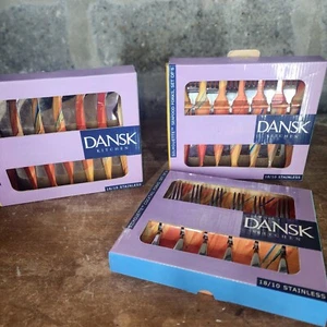 DANSK SILHOUETTE Cuchillos entre obras Horquillas Mariscos Set de 6 - Imagen 1 de 5
