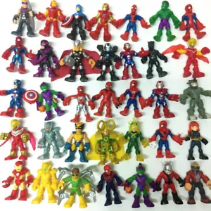 Random Lot 5pcs- Playskool Heroes Marvel Super Hero Adventures Figure Boy Toy - Picture 1 of 5