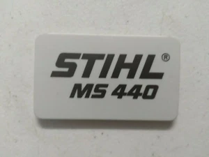 Stihl MS440 NAMENSCHILD MODELLSCHILD KETTENSÄGE 1128 967 1511 OEM - Bild 1 von 2