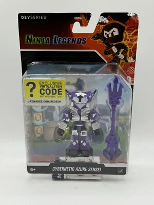 Roblox Ninja Legends Cybernetic Azure Sensei 3in Figure w/ Virtual Item Code NIP - Image 1 of 4