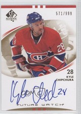 2007-08 SP Authentic Auto Future Watch /999 Kyle Chipchura #224 Rookie Auto RC