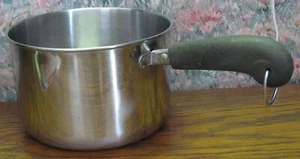 Revere Ware 7 Inch Soup Pot - 4 1/2" Deep - NON COPPER - NO Lid - 1970s Vintage - Picture 1 of 7