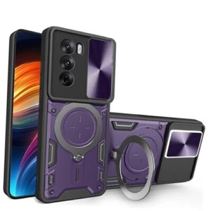  Armor Case for Oppo Reno 12, Military Grade Shockproof Protective Phone Purple - Picture 1 of 8