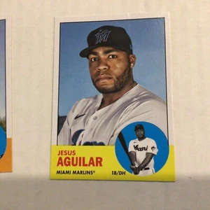 2022 topps archives @ base 1963 @ #68 Jesus Aguilar - Miami Marlins - Bild 1 von 1