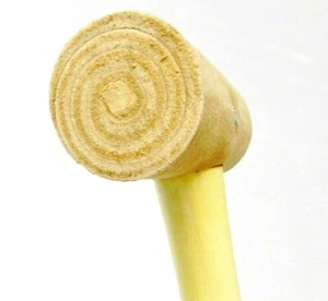 Soft Rawhide Mallet 1-1/2" Diameter Head Natural Rawhide Non-Marring #3 Hammer - Picture 1 of 10
