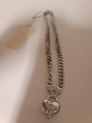 Новый с Ярлыками Eyecandy Los Angelas сердце толщиной титана цепочка ошейник ожерелье  - Изображение 1 из 4