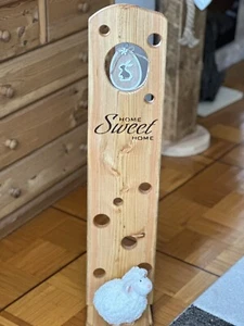 Holz Stele Holzstele Holzstele Holzdeko Home Sweet Home Windlicht - Bild 1 von 5