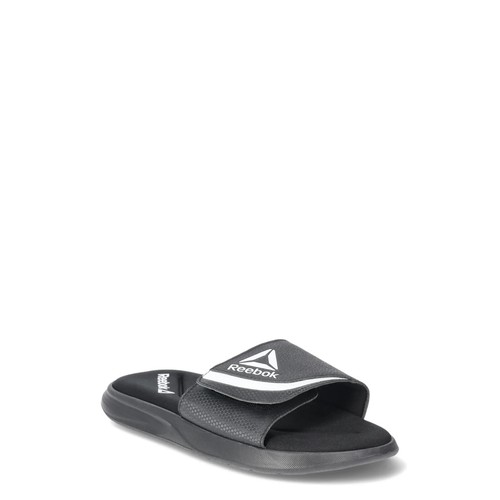 Reebok Sandali da donna Delta Flow Slide taglia 7 slip on bianco e nero