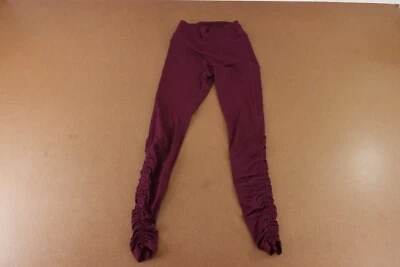 PINK Ultimate Women's Size XS Maroon High Waisted Ruched Hem Leggings - Image 1 of 4