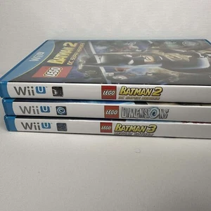 LEGO Batman Lot of 3 GAMES BUNDLE WII U, Lego Batman 2, 3, and Lego Dimensions - Picture 1 of 7