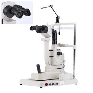 LS-2 Slit Lamp Microscope 10X 20X Lab Ophthalmology Eye Examination IPD 55-75mm - Picture 1 of 8