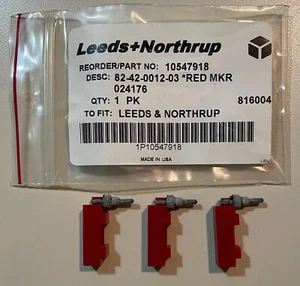 Leeds + Northrup 82-42-0012-03 Red Marker 10547918 Pack of 3 - Picture 1 of 1